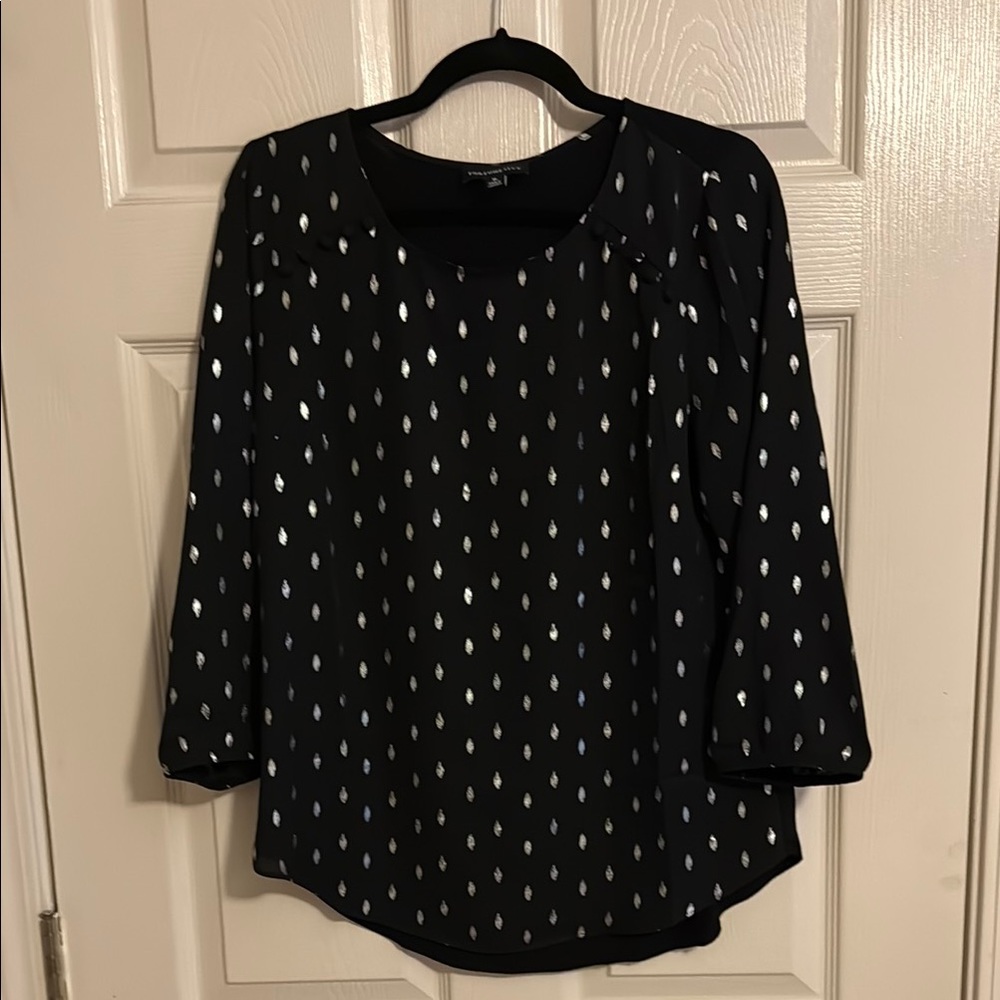 Dondria Mixed Material Blouse